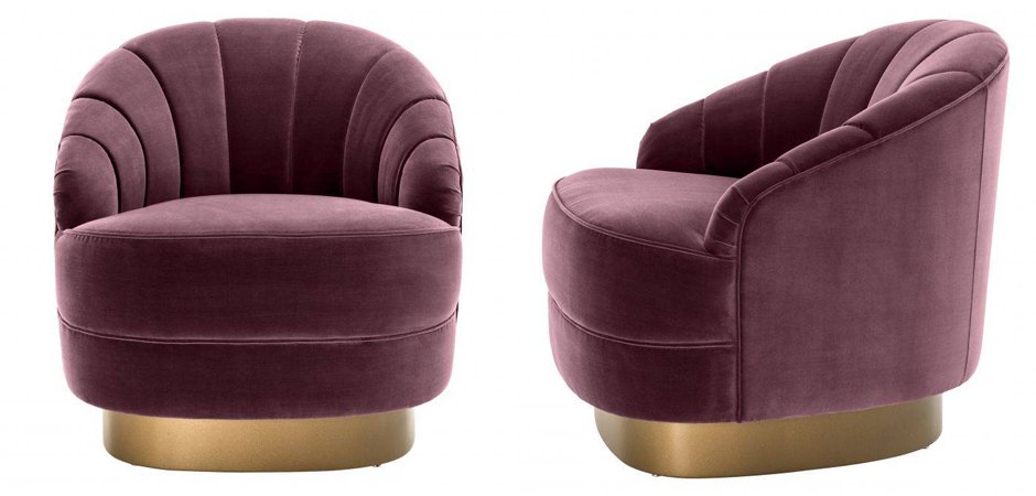 Кресло Eichholtz Chair Hadley Purple Кресло Eichholtz Chair Hadley Purple - Loft-Concept в Кирове