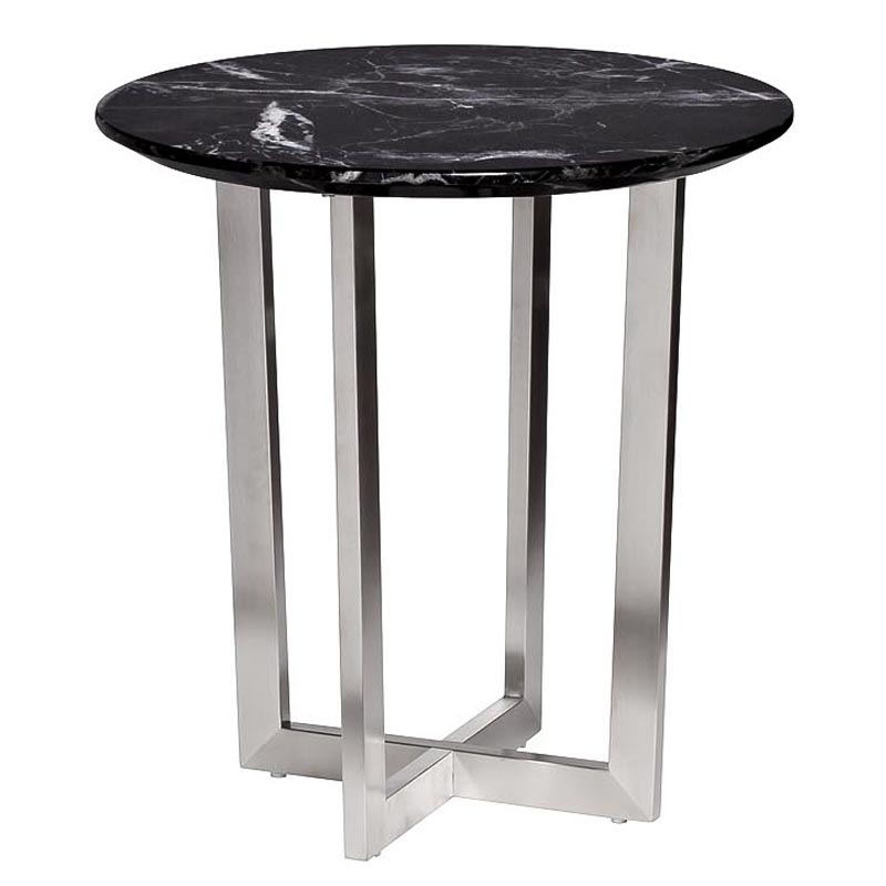 Приставной стол Adamson Side Table Серебряный в Кирове | Loft Concept 