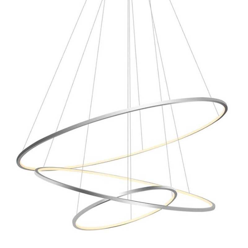 Люстра Три Кольца Ring Horizontal Quintet Silver 3 Никель Люстра Три Кольца Ring Horizontal Quintet Silver 3 Никель в Кирове | Loft Concept