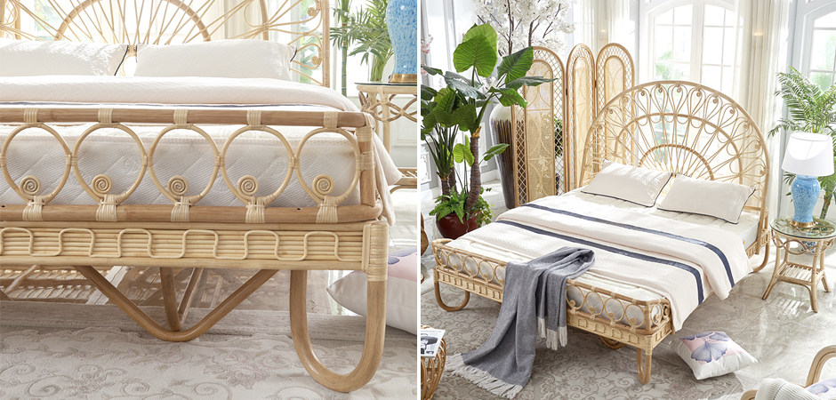 Кровать Boho Wicker Bed Кровать Boho Wicker Bed - Loft-Concept в Кирове