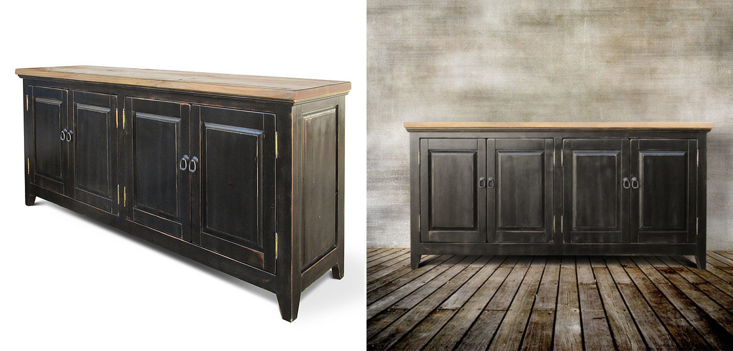 Комод в стиле прованс Sidsel Provence HARMONIE Antique Black Черный - фото