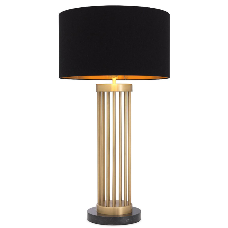 Настольная лампа Eichholtz Table Lamp Condo Черный Латунь Античная полированная Черный Мрамор Nero Настольная лампа Eichholtz Table Lamp Condo Черный Латунь Античная полированная Черный Мрамор Nero в Кирове | Loft Concept