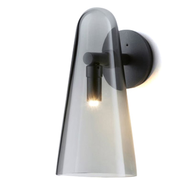 Бра Domi Sconce Smoky Черный Стекло Смок Бра Domi Sconce Smoky Черный Стекло Смок в Кирове | Loft Concept
