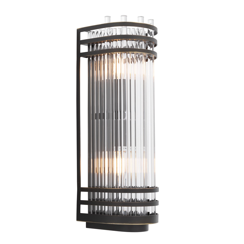 Бра Eichholtz Wall Lamp Gulf S Bronze Темная бронза Прозрачный Бра Eichholtz Wall Lamp Gulf S Bronze Темная бронза Прозрачный в Кирове | Loft Concept
