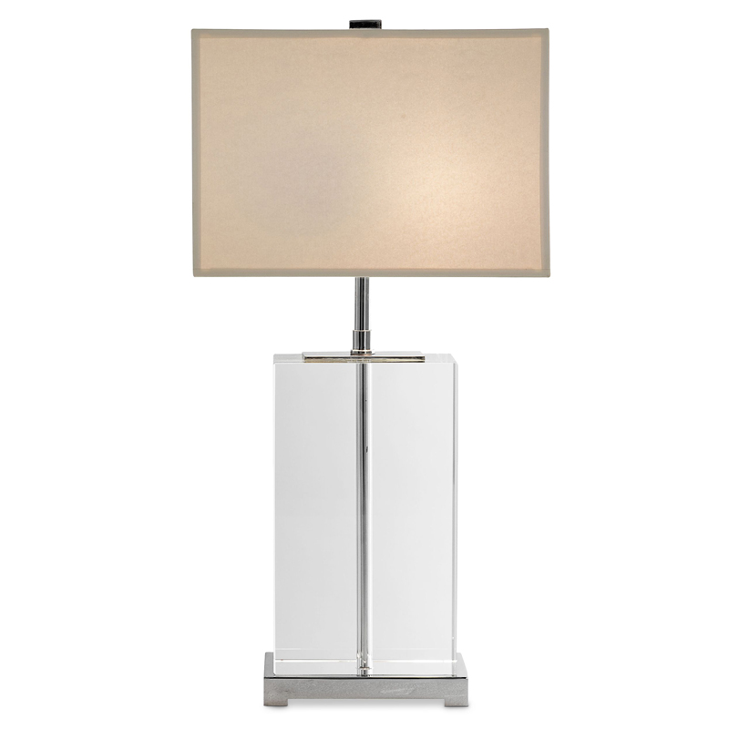 Настольная лампа Eichholtz Table Lamp Bridgefield Прозрачный Белый в Кирове | Loft Concept 