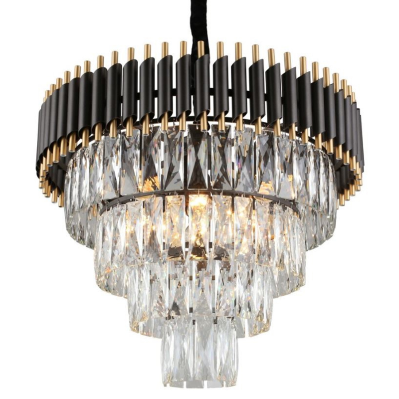 Empire Black Chandelier Crystal D 54 Черный Прозрачное Стекло Золотой Empire Black Chandelier Crystal D 54 Черный Прозрачное Стекло Золотой в Кирове | Loft Concept