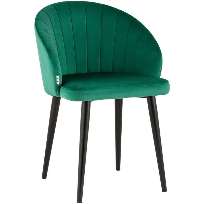 Стул Balsari Chair Изумрудно-Зеленый Велюр Изумрудный Черный Стул Balsari Chair Изумрудно-Зеленый Велюр Изумрудный Черный в Кирове | Loft Concept