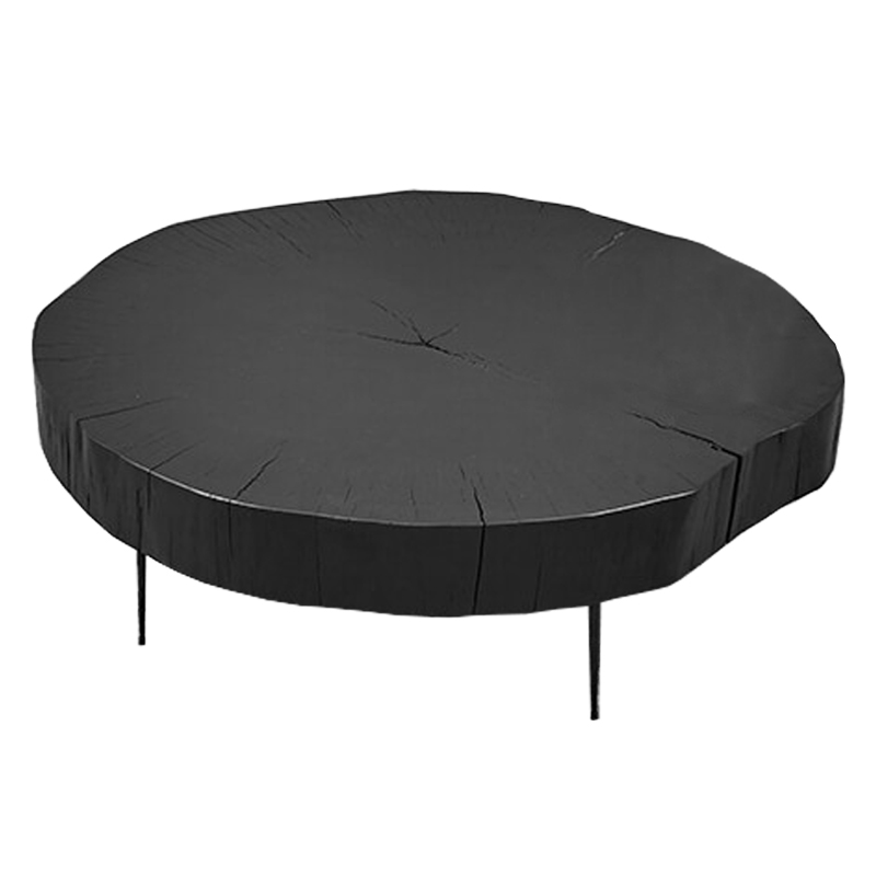 Кофейный стол Saw Cut Black Wood Coffee Table Черный Кофейный стол Saw Cut Black Wood Coffee Table Черный в Кирове | Loft Concept