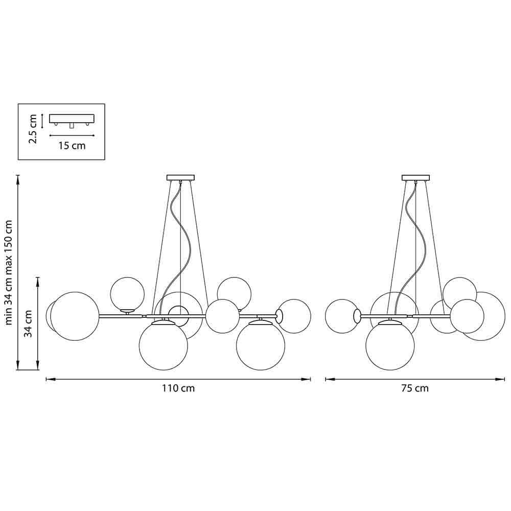 Люстра Bubbles on 4 Rings Chandelier Люстра Bubbles on 4 Rings Chandelier в Кирове