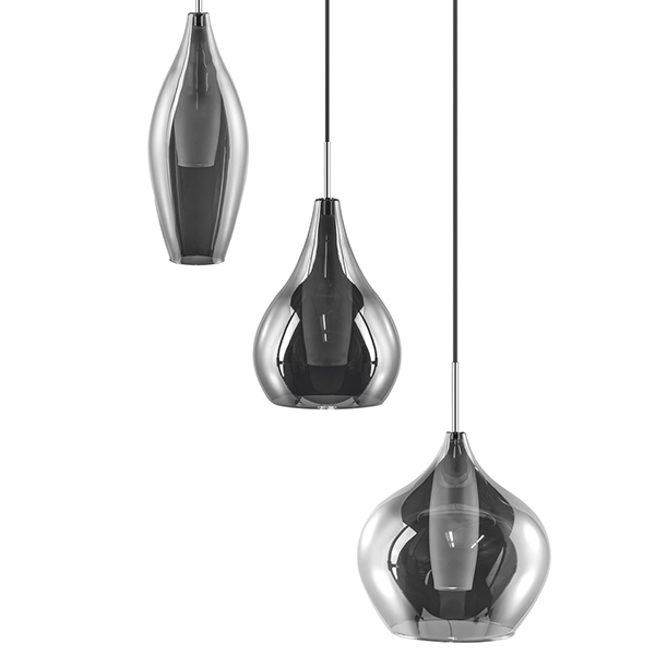 Люстра Candiano Smoke Triple Дымчатый (Smoke) Хром Люстра Candiano Smoke Triple Дымчатый (Smoke) Хром в Кирове | Loft Concept
