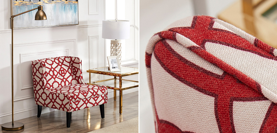 Кресло Red and White Ornament Кресло Red and White Ornament - Loft-Concept в Кирове
