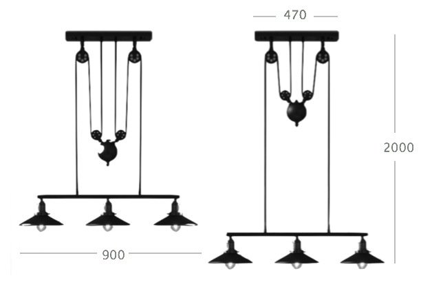 Люстра Loft Cone Pendant Balance Line 3 Люстра Loft Cone Pendant Balance Line 3 в Кирове