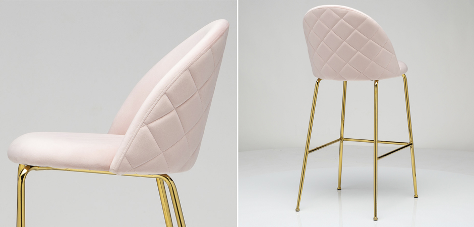 Барный стул Vendramin Bar Stool pink Барный стул Vendramin Bar Stool pink - Loft-Concept в Кирове