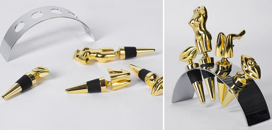 Набор пробок для бутылок ACOLYTE WINE STOPPER - Loft-Concept в Кирове