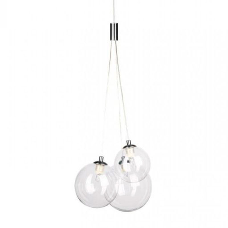 Люстра Multi Ball White Серебряный Прозрачное Стекло Люстра Multi Ball White Серебряный Прозрачное Стекло в Кирове | Loft Concept