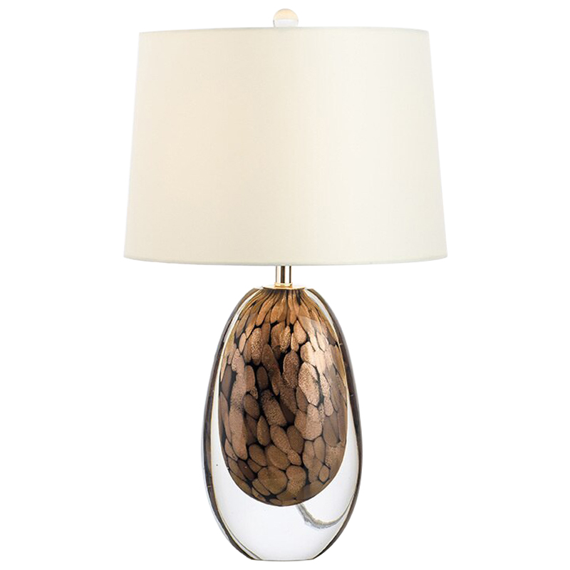 Настольная Crystal Table Lamp Brown Glass Прозрачное Стекло Бежевый Коричневый Настольная Crystal Table Lamp Brown Glass Прозрачное Стекло Бежевый Коричневый в Кирове | Loft Concept
