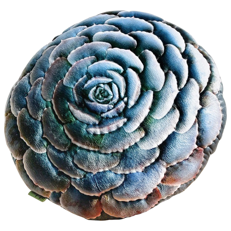 Декоративная подушка Botanical Cushion Succulentus Зеленый Зеленый шалфей Бирюзовый Декоративная подушка Botanical Cushion Succulentus Зеленый Зеленый шалфей Бирюзовый в Кирове | Loft Concept