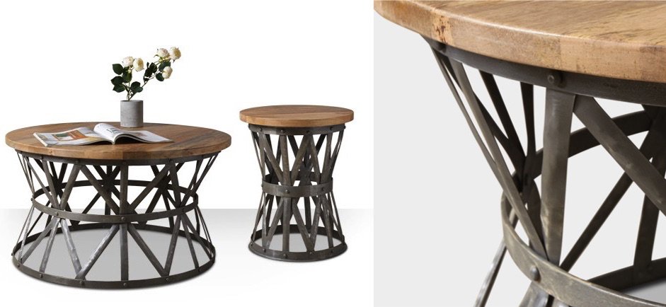 Журнальный стол Industrial Rust Barrel 40 Table Журнальный стол Industrial Rust Barrel 40 Table - Loft-Concept в Кирове