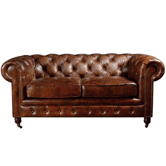 Диван Chesterfield Rebel Sofa Leather Brown 170 Коричневый Диван Chesterfield Rebel Sofa Leather Brown 170 Коричневый в Кирове | Loft Concept