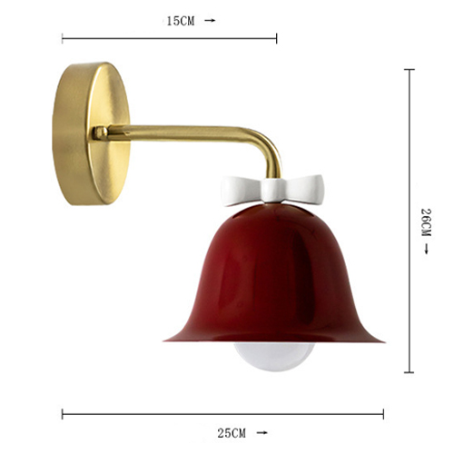 Бра Колокольчик Bell with Bow Red Wall Lamp Красный Бра Колокольчик Bell with Bow Red Wall Lamp Красный в Кирове