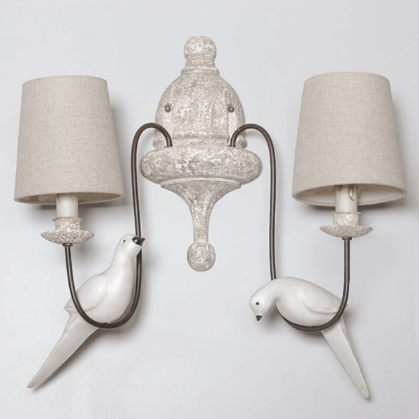 Бра Norman Bird Wall Lamp double ivory ( слоновая кость ) Бра Norman Bird Wall Lamp double ivory ( слоновая кость ) в Кирове | Loft Concept