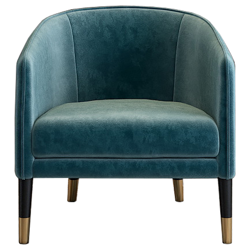 Кресло Elliott Chair Бирюзовый Черный Кресло Elliott Chair Бирюзовый Черный в Кирове | Loft Concept