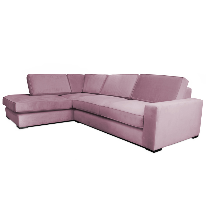 Диван угловой Lombardi Sofa вялая роза Дымчатая Роза Диван угловой Lombardi Sofa вялая роза Дымчатая Роза в Кирове | Loft Concept