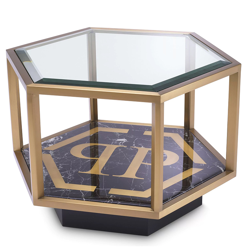Приставной стол Philipp Plein Side Table Falcon View Черный Мрамор Nero Золотой Прозрачное Стекло Приставной стол Philipp Plein Side Table Falcon View Черный Мрамор Nero Золотой Прозрачное Стекло в Кирове | Loft Concept