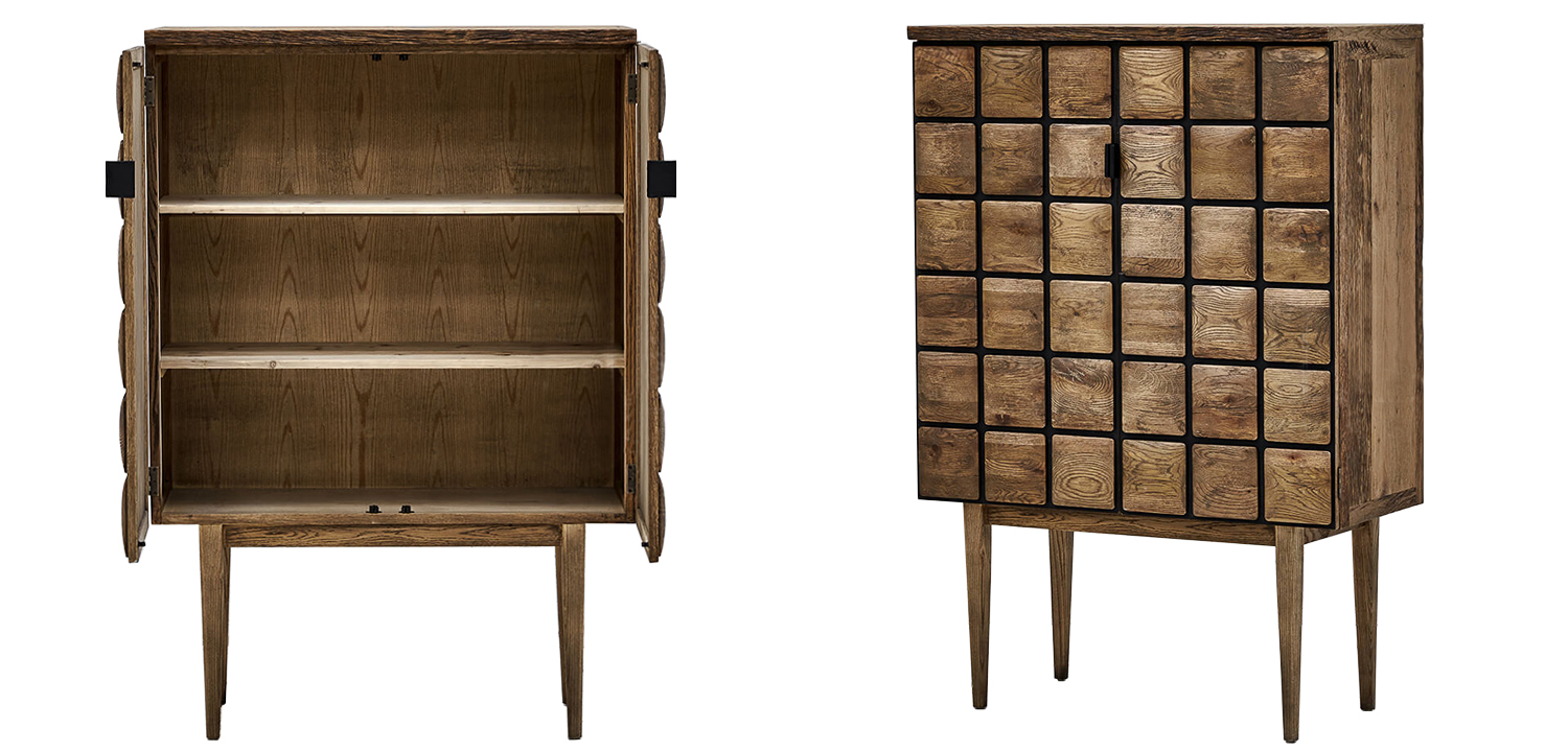 Комод из дуба с 2-мя дверцами Nakain chest of drawers - фото №1