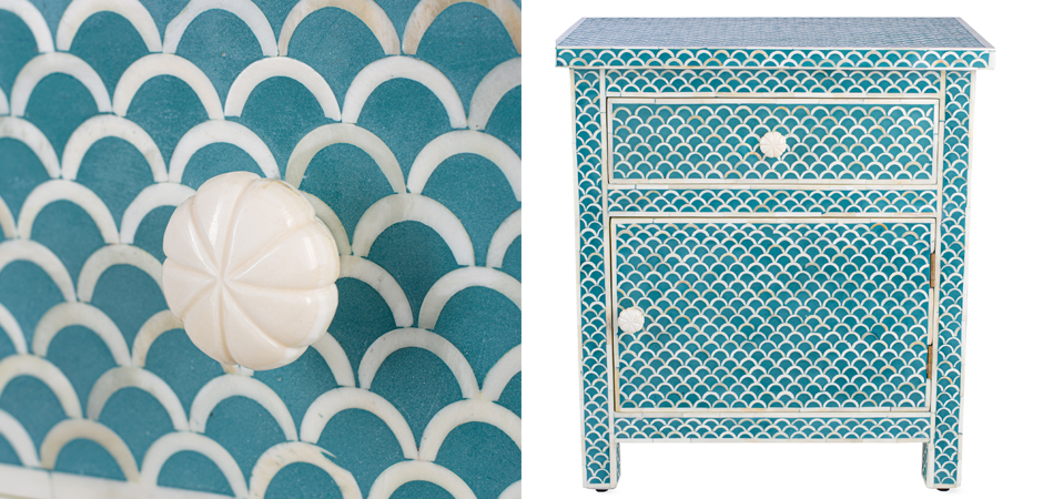 Тумба bone fish scale inlay cupboard Тумба bone fish scale inlay cupboard - Loft-Concept в Кирове