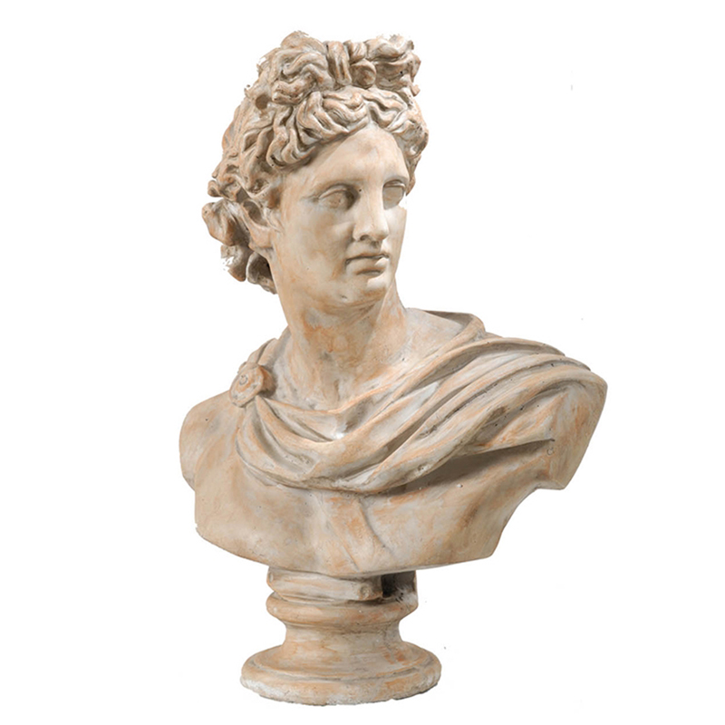 Статуэтка Antique Busts Apollo Belvedere Бежево-серый Статуэтка Antique Busts Apollo Belvedere Бежево-серый в Кирове | Loft Concept