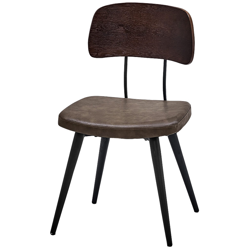 Стул Bartle Loft Stool Черный Коричневый Стул Bartle Loft Stool Черный Коричневый в Кирове | Loft Concept