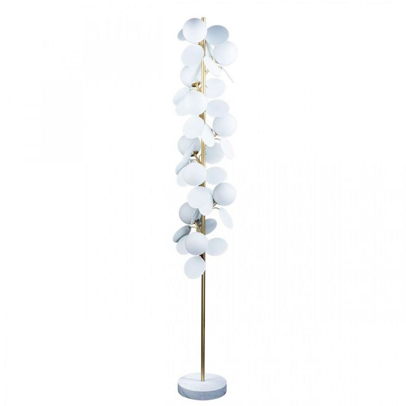 Торшер MATISSE Floor Lamp White Золотой Белый Торшер MATISSE Floor Lamp White Золотой Белый в Кирове | Loft Concept