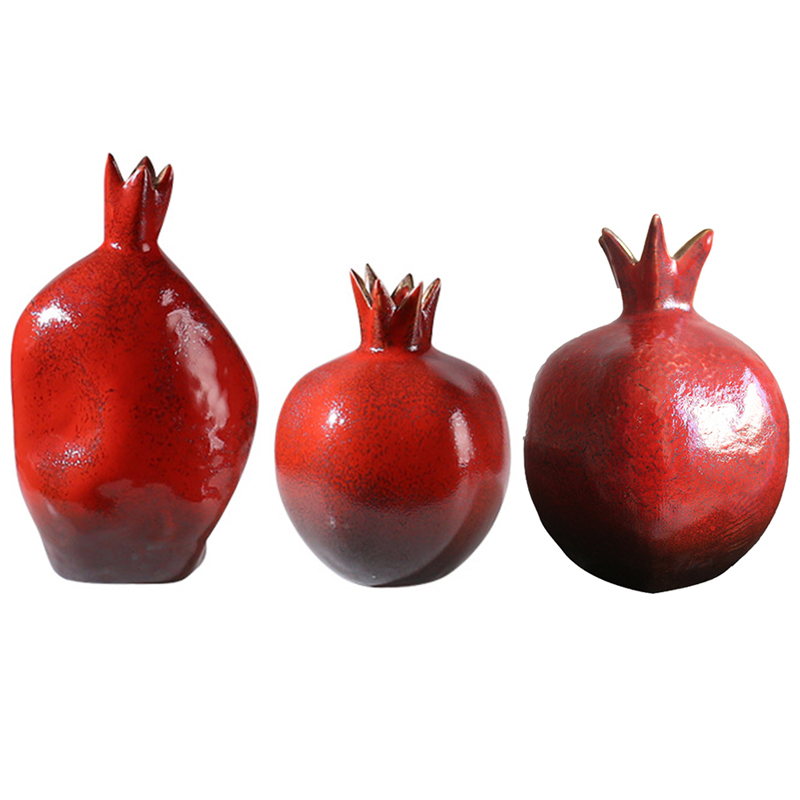Декоративная статуэтка Pomegranate Statuette Красный Золотой Декоративная статуэтка Pomegranate Statuette Красный Золотой в Кирове | Loft Concept