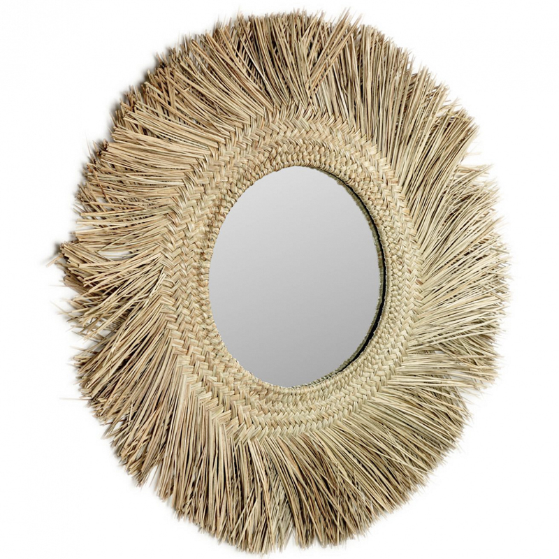 Зеркало сплетенное вручную Handmade Mirror Light Safari Древесина Зеркало сплетенное вручную Handmade Mirror Light Safari Древесина в Кирове | Loft Concept
