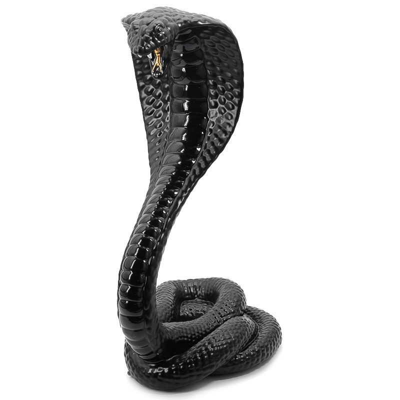Статуэтка COBRA Черный Глянцевое золото Статуэтка COBRA Черный Глянцевое золото в Кирове | Loft Concept