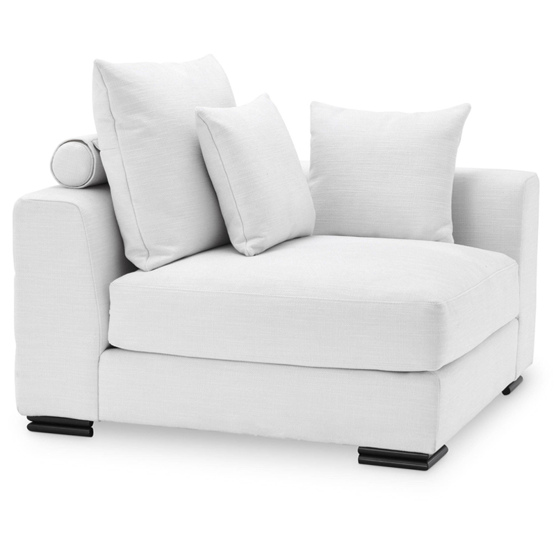 Диван Eichholtz Sofa Clifford Corner white Белый Черный Диван Eichholtz Sofa Clifford Corner white Белый Черный в Кирове | Loft Concept