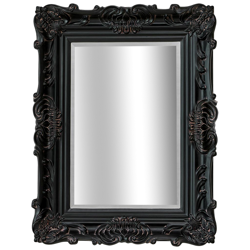 Зеркало Aryan Provence Mirror Black Черный Коричневый Зеркало Aryan Provence Mirror Black Черный Коричневый в Кирове | Loft Concept