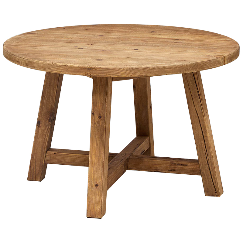 Круглый деревянный обеденный стол Ralf Wood Round Dinner Table Древесина Круглый деревянный обеденный стол Ralf Wood Round Dinner Table Древесина в Кирове | Loft Concept