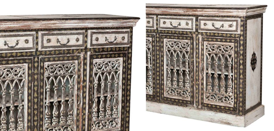 Буфет из тика с резными дверцами - Loft-Concept в Кирове