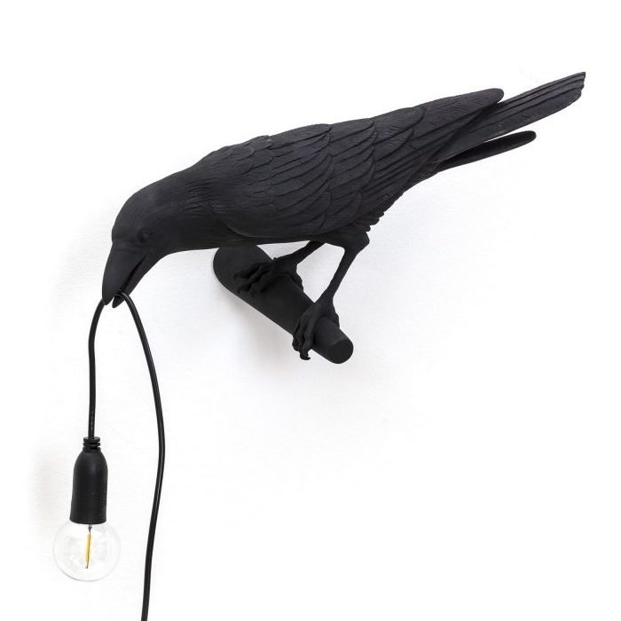 Бра Seletti Bird Lamp Black Looking Черный Бра Seletti Bird Lamp Black Looking Черный в Кирове | Loft Concept
