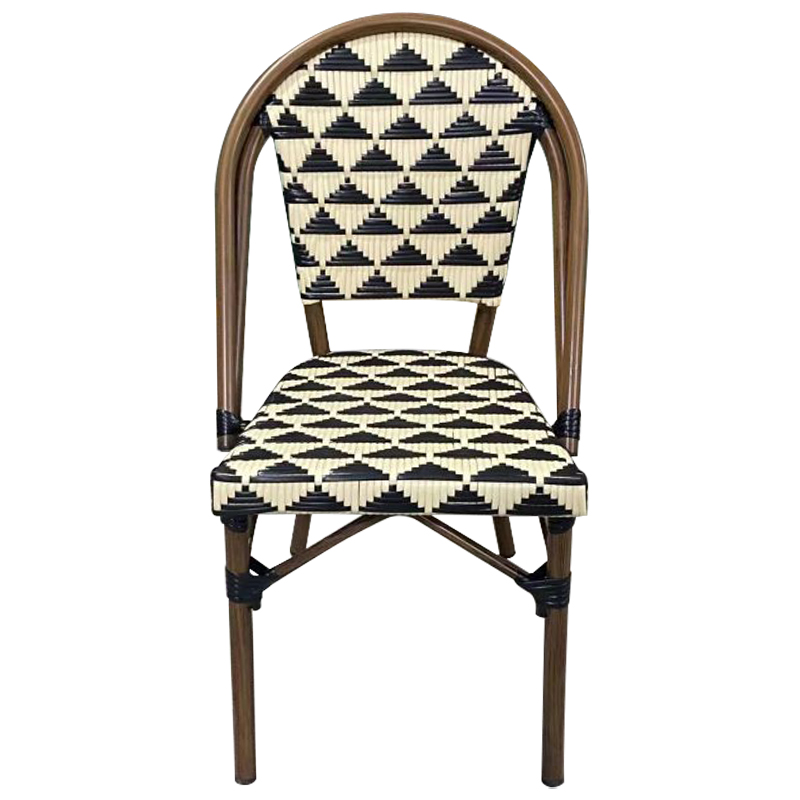 Стул ротанг Wicker Astor Rattan Chair Коричневый Черно-белый в Кирове | Loft Concept 