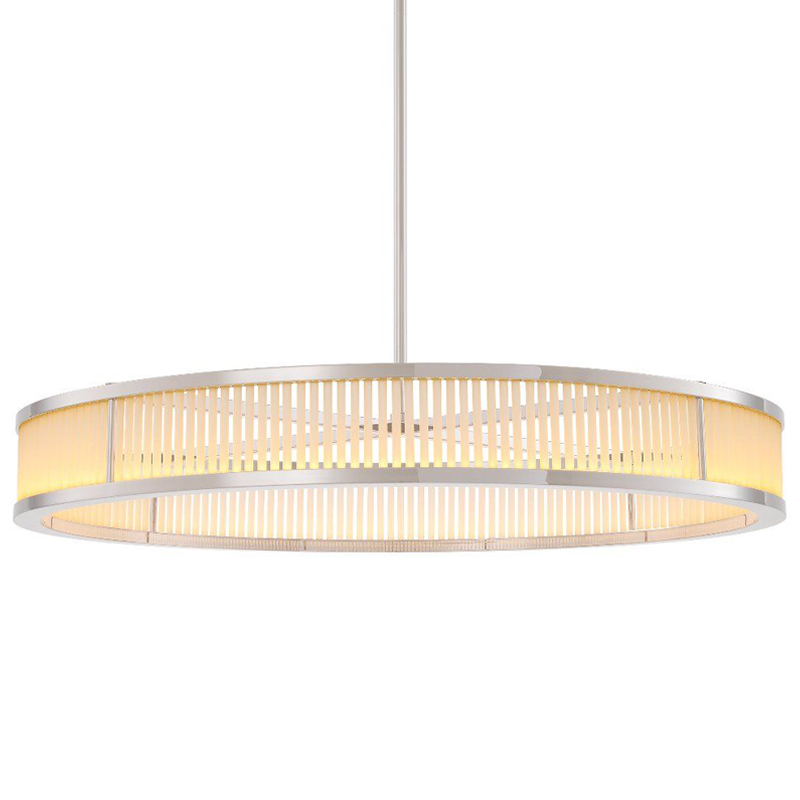 Люстра Eichholtz Chandelier Thibaud L Nickel Никель Белое матовое стекло Люстра Eichholtz Chandelier Thibaud L Nickel Никель Белое матовое стекло в Кирове | Loft Concept