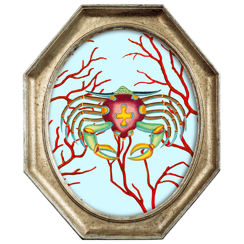 Картина Crab in Coral 2 Мульти Золотой Картина Crab in Coral 2 Мульти Золотой в Кирове | Loft Concept