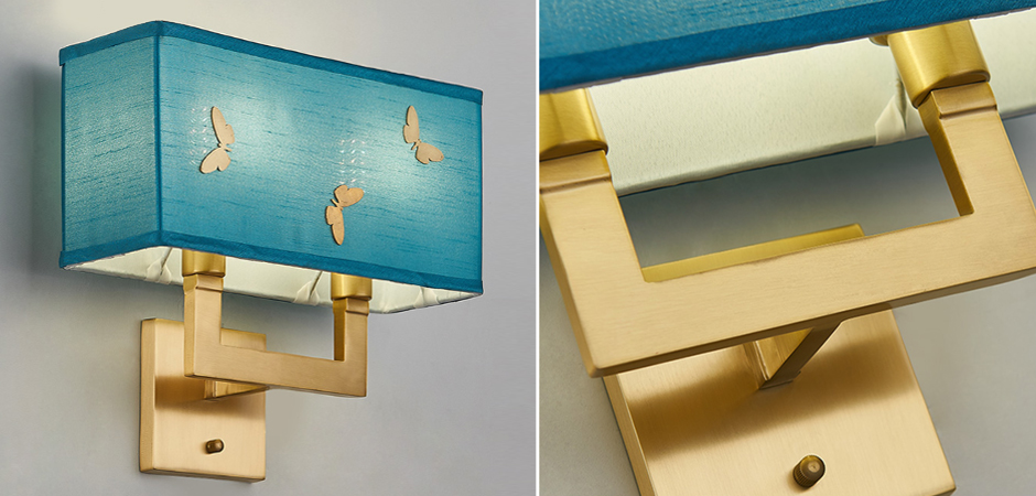 Бра с бабочками Butterflies Blue Background Wall Lamp 2 Бра с бабочками Butterflies Blue Background Wall Lamp 2 - Loft-Concept в Кирове