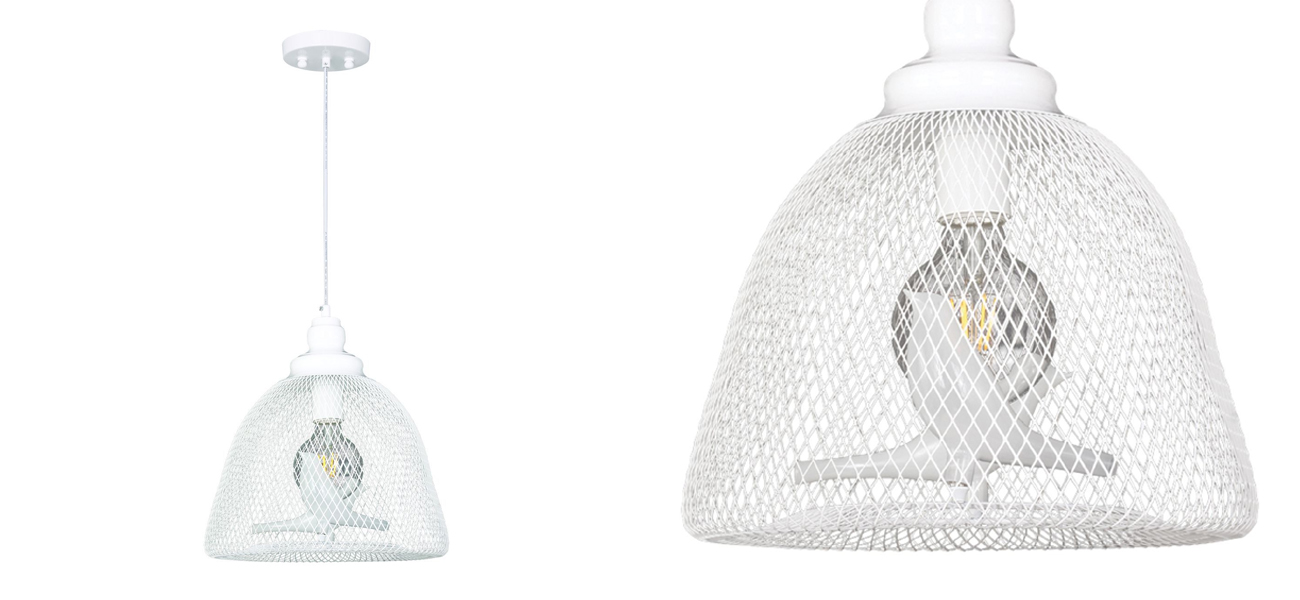 Подвесной светильник белого цвета Locked bird - фото