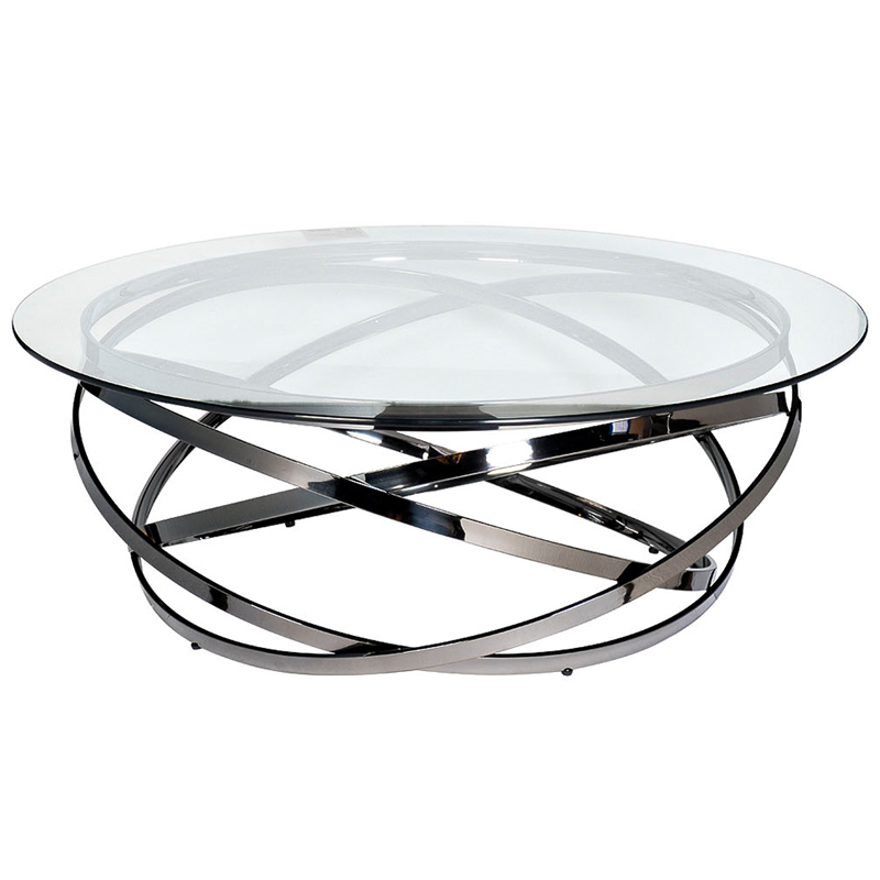 Кофейный стол Santino Coffee Table Нержавеющая сталь Прозрачное Стекло Кофейный стол Santino Coffee Table Нержавеющая сталь Прозрачное Стекло в Кирове | Loft Concept