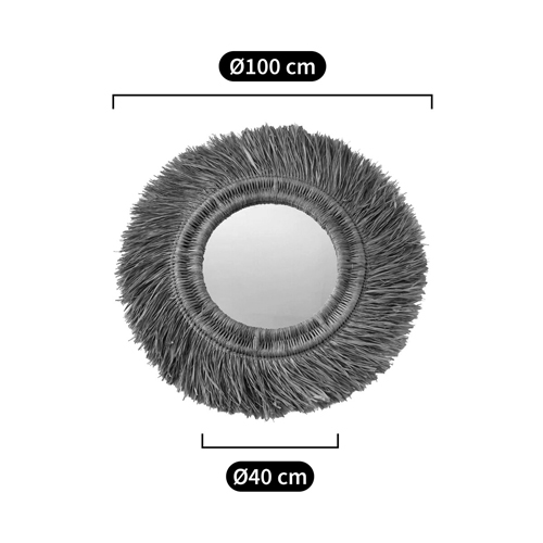 Зеркало из ротанга и сизаля WICKER MIRROR 100 в Кирове