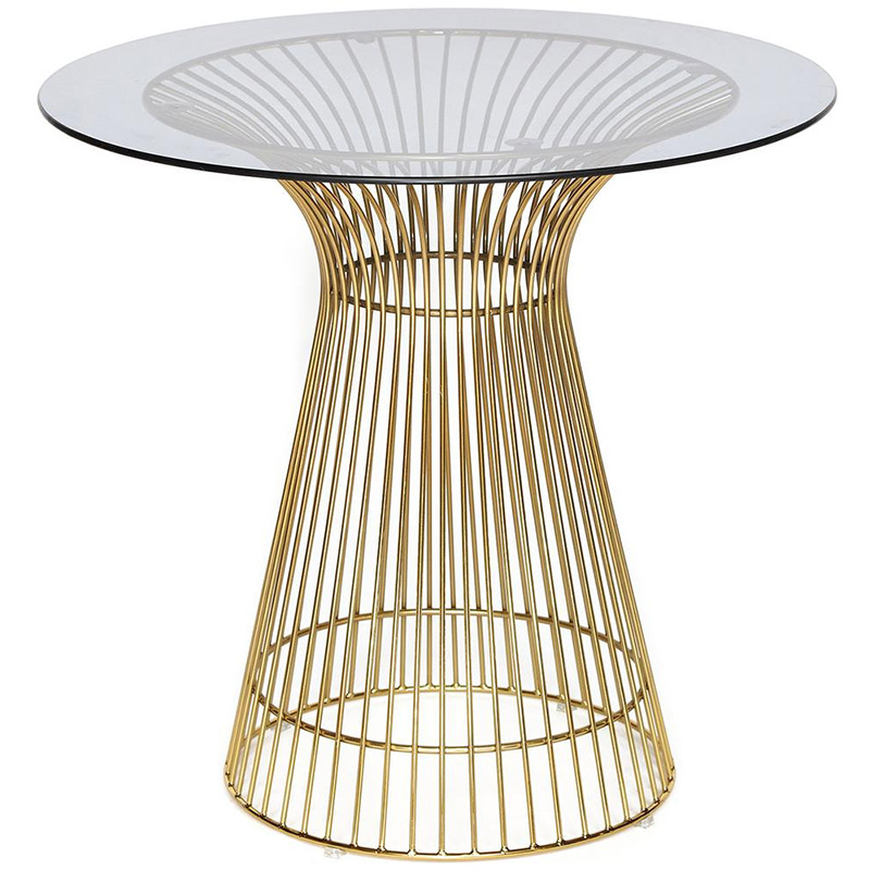 Обеденный стол Platner table gold Золотой Прозрачный Обеденный стол Platner table gold Золотой Прозрачный в Кирове | Loft Concept