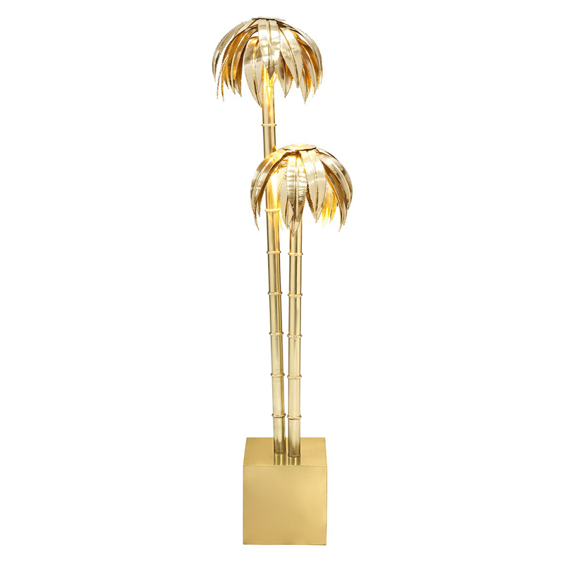 Торшер FLOOR LAMP PALMERY X2 Brass Латунь Торшер FLOOR LAMP PALMERY X2 Brass Латунь в Кирове | Loft Concept